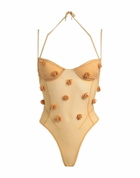 Jacquemus Womens Bodysuit Apricot