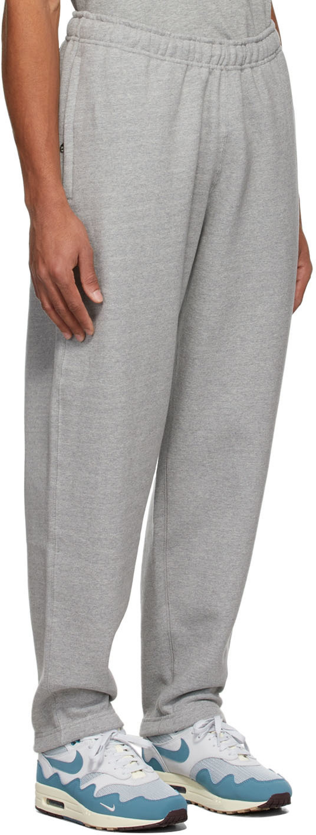 Gray Solo Swoosh Lounge Pants by Nike on Sale