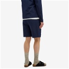 Wax London Men's Linton Pleat Seersucker Shorts in Navy
