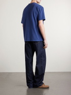 A.PRESSE - Vintage Cotton-Jersey T-Shirt - Blue