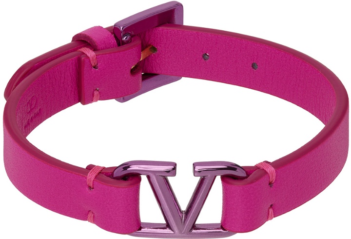 Photo: Valentino Garavani Pink VLogo Bracelet