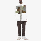 Comme des Garçons Homme Men's Multi Patch Zip Pocket Shirt in White/Khaki