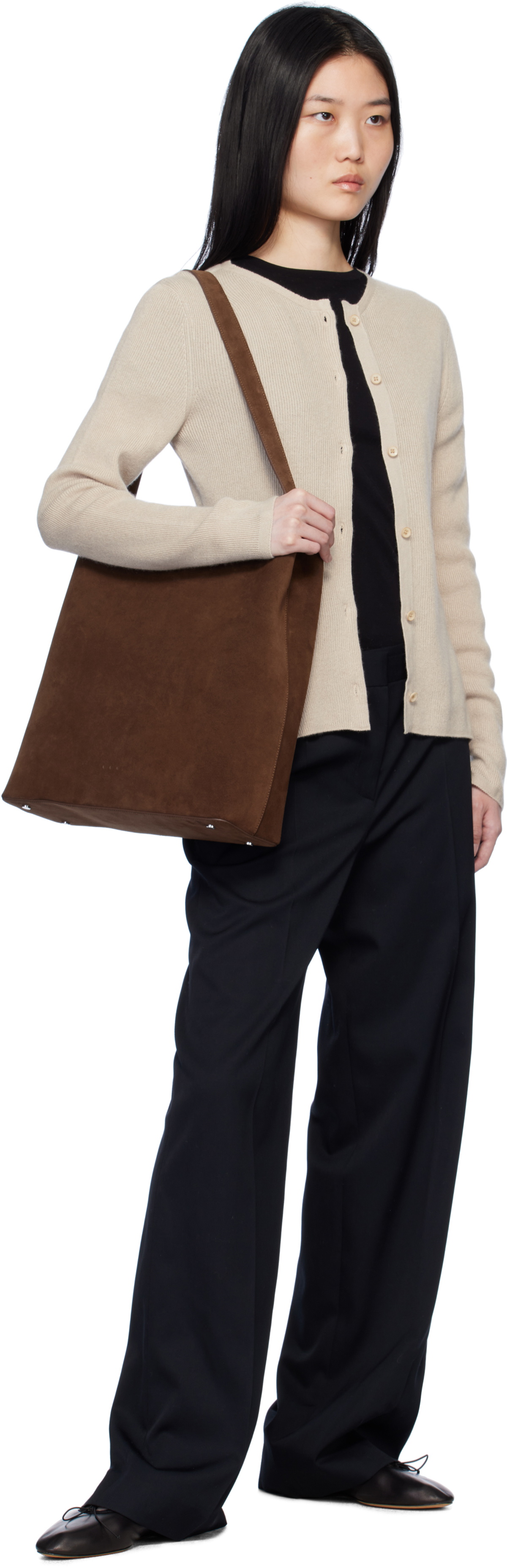 The Elder Statesman Beige Delicash Cardigan