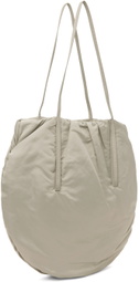 LOW CLASSIC Gray Shirring String Shoulder Bag