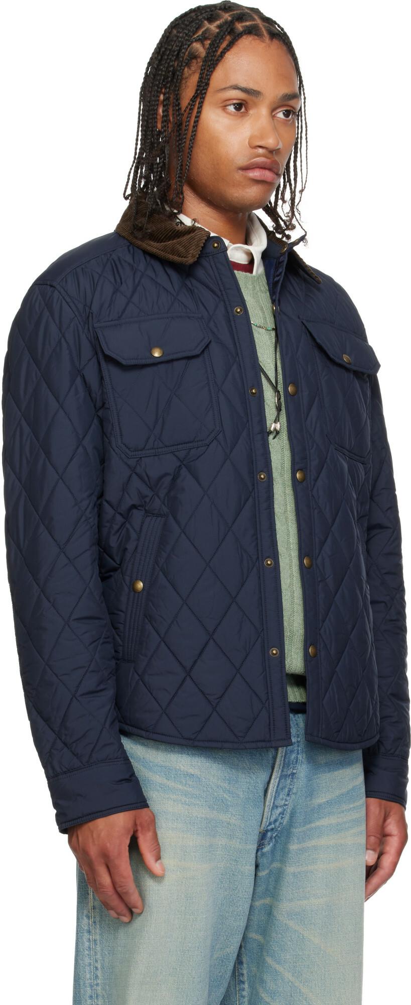 Polo Ralph Lauren Navy 'The Beaton' Quilted Jacket