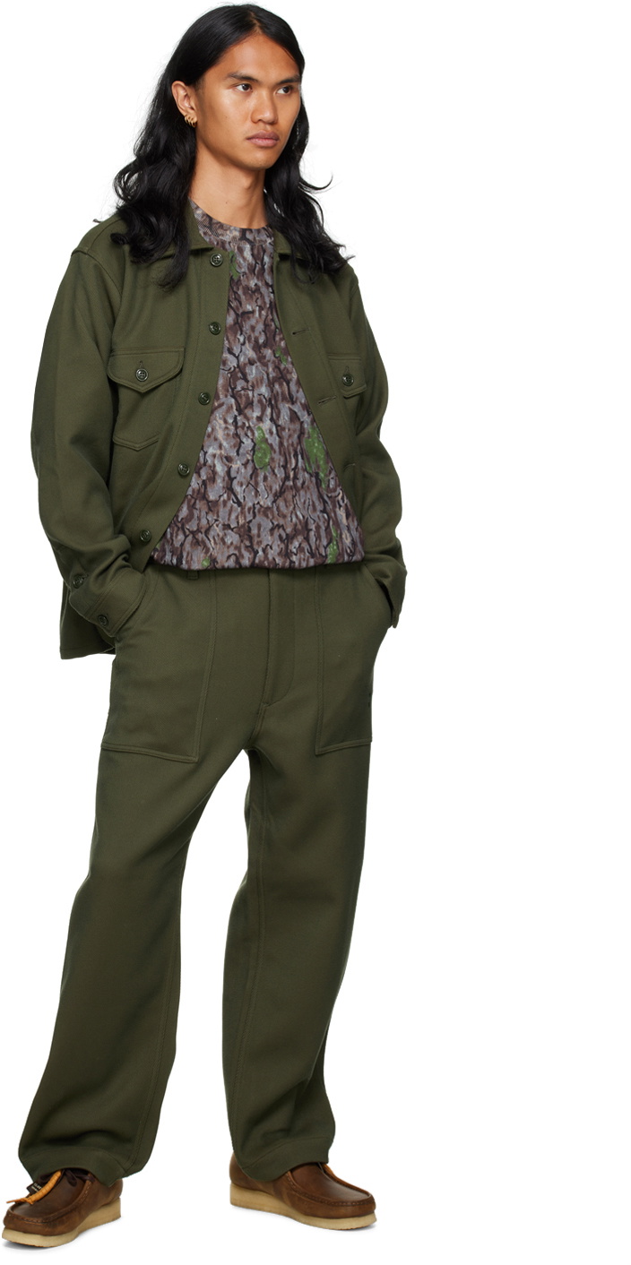 South2 West8 Green Smokey Shirt South2 West8