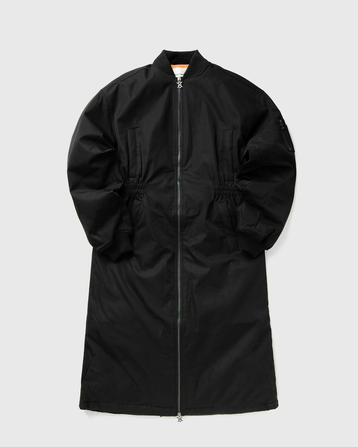 Daily Paper OVERSIZED LONG BOMBER Black Womens Bomber Jacket