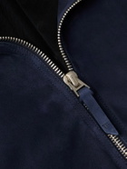 TOM FORD - Suede Harrington Jacket - Blue