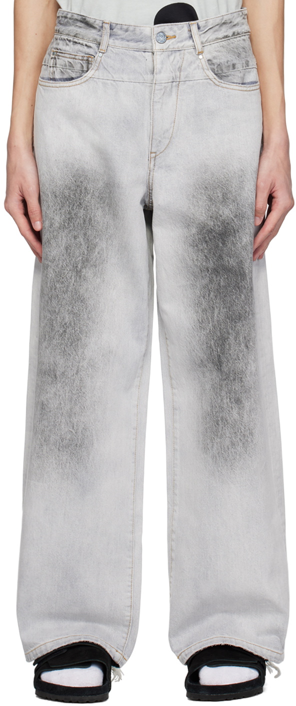 A PERSONAL NOTE 73 Gray Faded Jeans