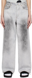 A PERSONAL NOTE 73 Gray Faded Jeans