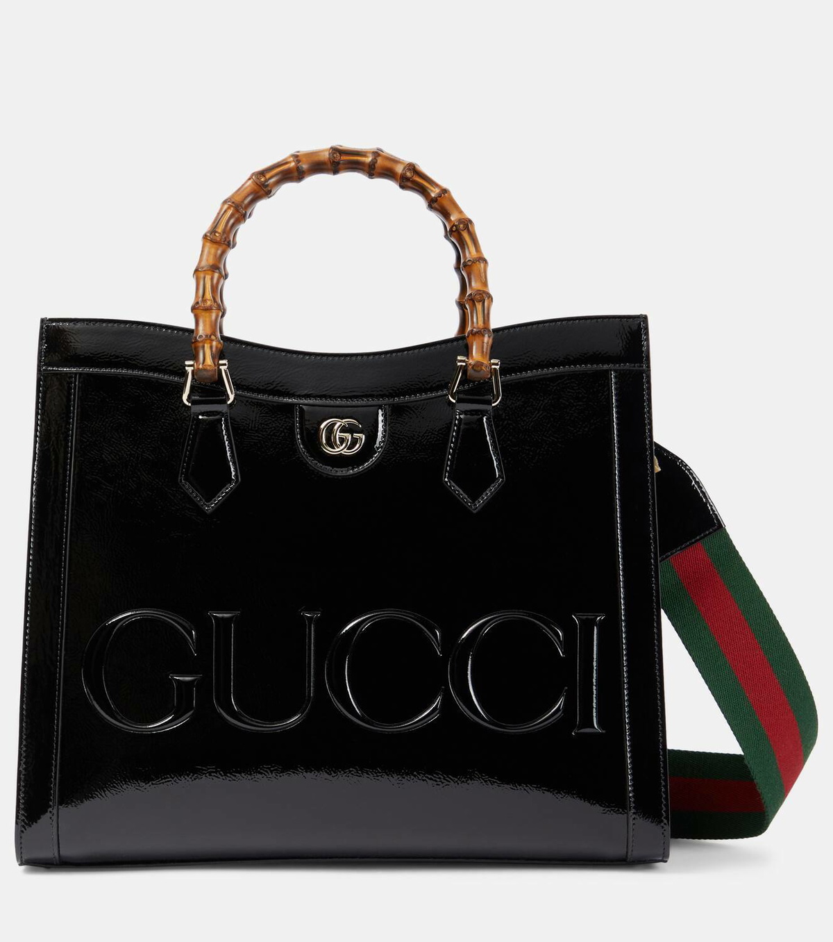 Gucci Gucci Diana Medium patent leather tote bag Gucci