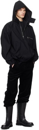 Rier Black Hooded Jacket