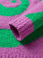 The Elder Statesman - Cashmere and Silk-Blend Bouclé Sweater - Green