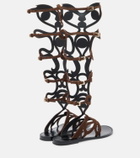 Pucci Suede gladiator sandals
