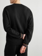 Paul Smith - Striped Cotton-Jersey Sweatshirt - Black
