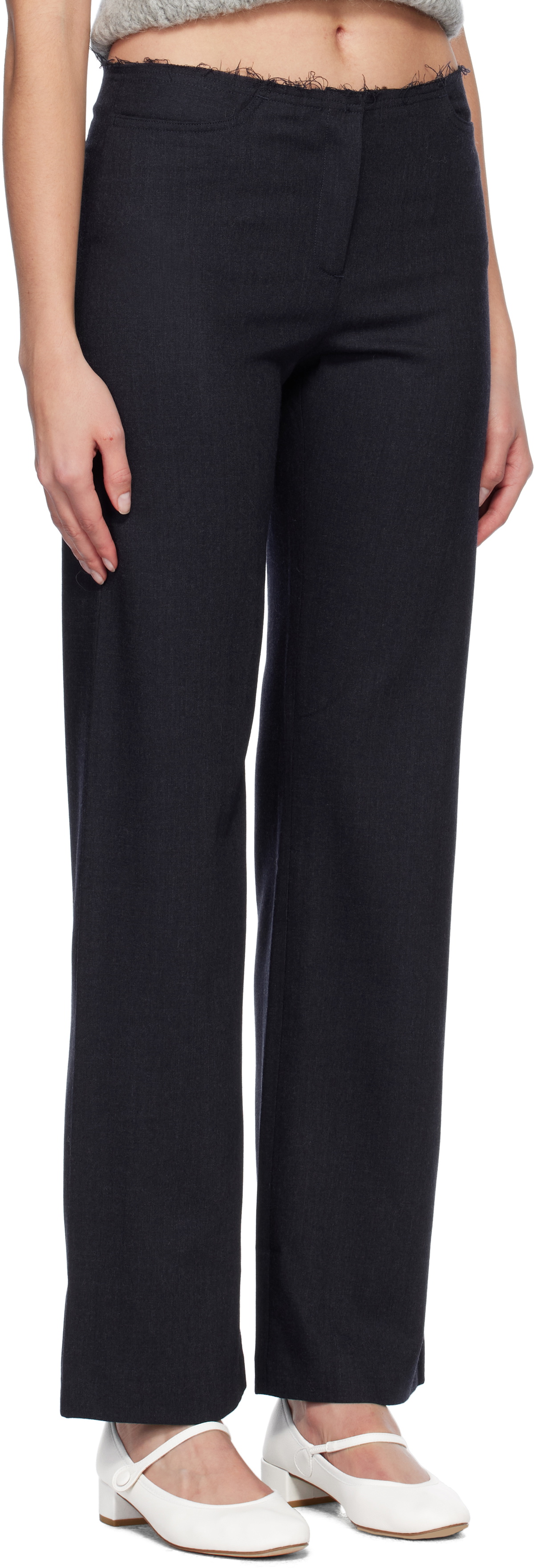 Paloma Wool Navy Sienna Trousers Paloma Wool