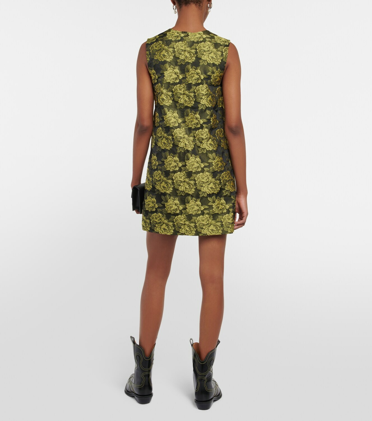 Ganni - Floral jacquard minidress GANNI
