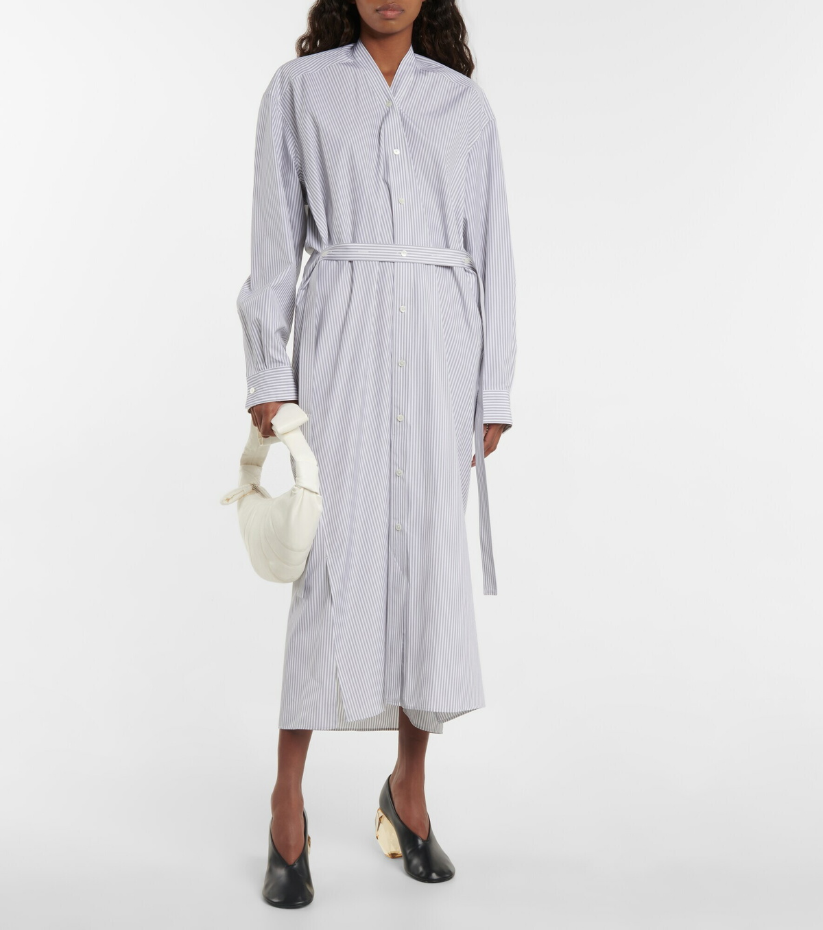 Lemaire - Striped poplin shirt dress Lemaire