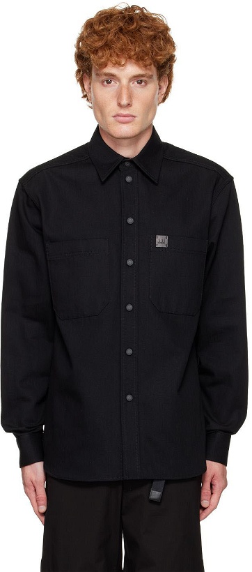 Photo: Dunhill Black Cotton Shirt