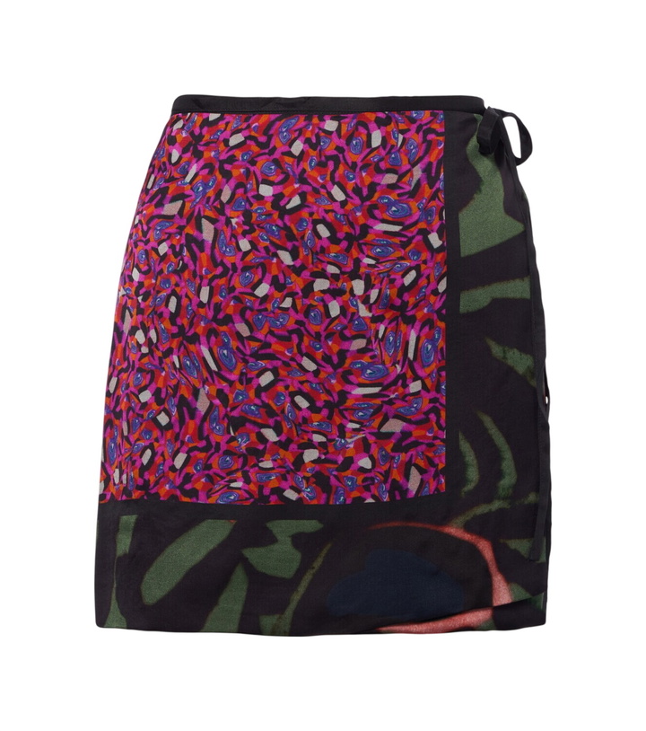 Photo: Dries Van Noten Gabrinas printed wrap miniskirt