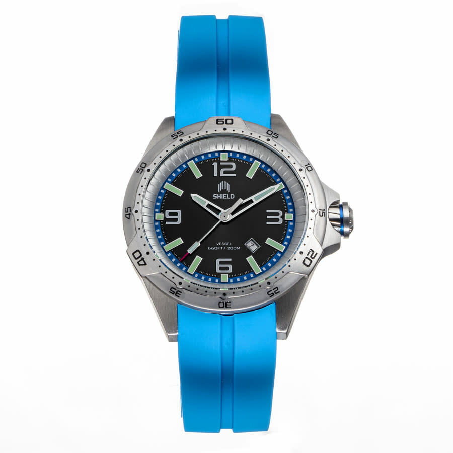 Shield Vessel Black Dial Mens Watch SLDSH112-3