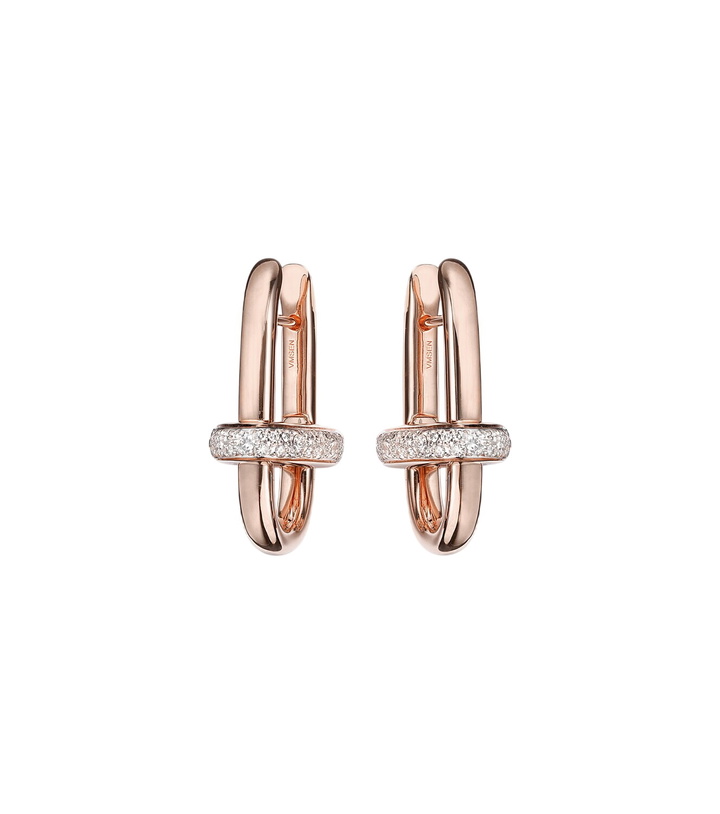 Photo: Pomellato Iconica 18kt rose gold earrings with diamonds