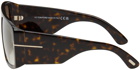 TOM FORD Brown Raven Sunglasses