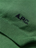 A.P.C. - Jacky Logo-Embroidered Pima Cotton Polo Shirt - Green
