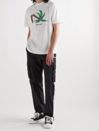 Palm Angels - Logo-Print Cotton-Jersey T-Shirt - White