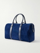 TOM FORD - Leather-Trimmed Suede Weekend Bag