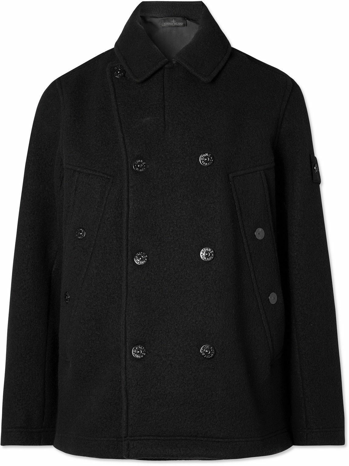Stone Island - Ghost Wool Peacoat - Black Stone Island