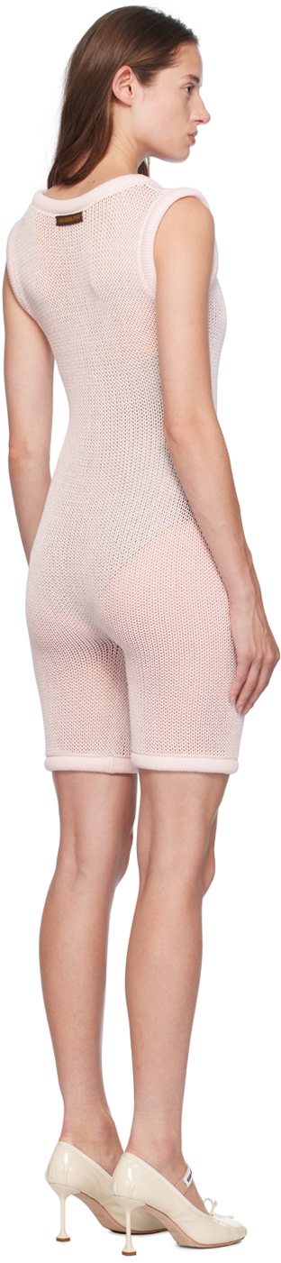 Isa Boulder Pink Armor Chain Jumpsuit