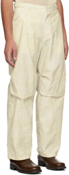 Solid Homme Beige String Trousers