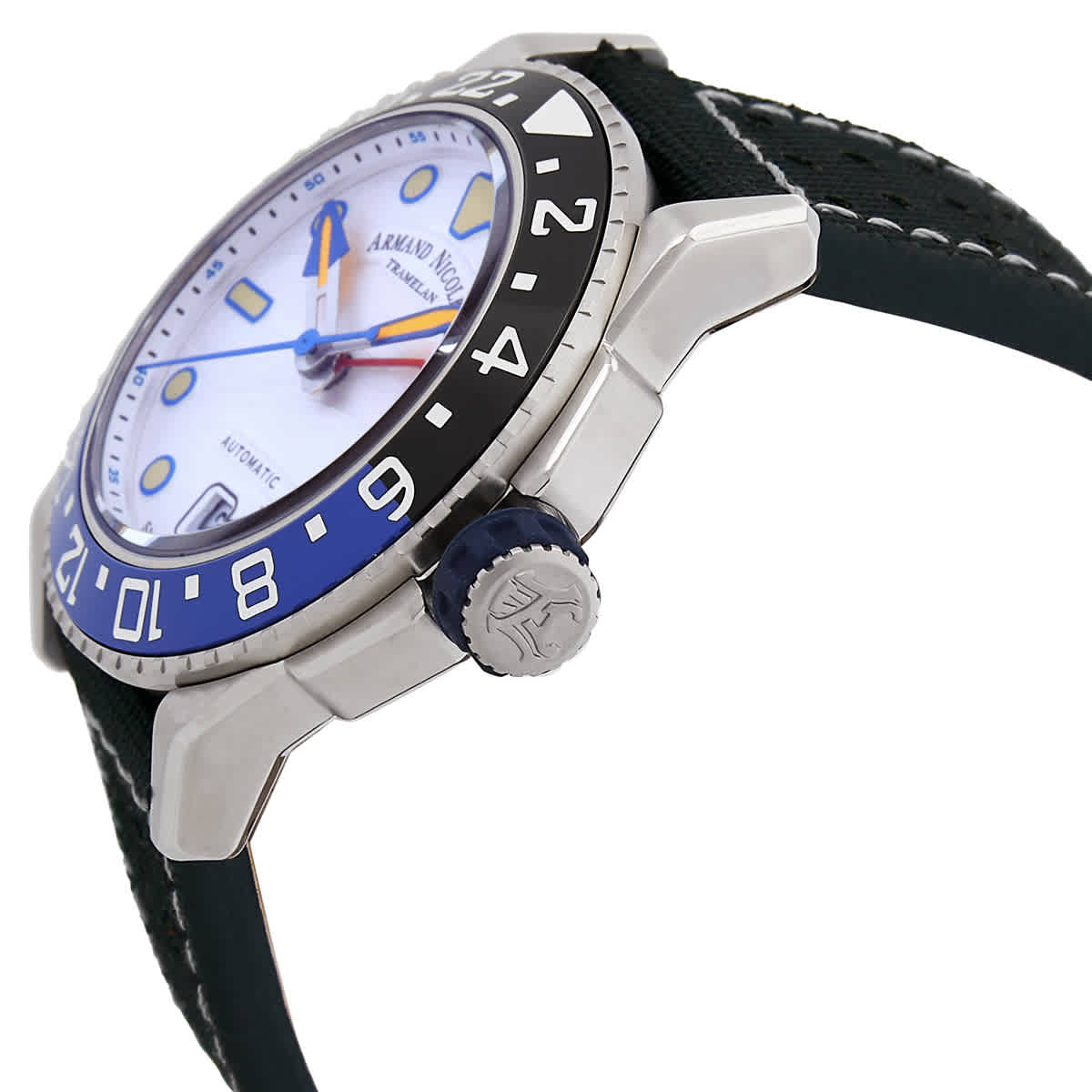 Armand Nicolet JSH GMT Automatic Silver Dial Mens Watch A487RGU-AU-P0640NC8