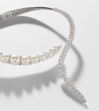 Yeprem Pearlescent 18kt white gold necklace with diamonds and pearls