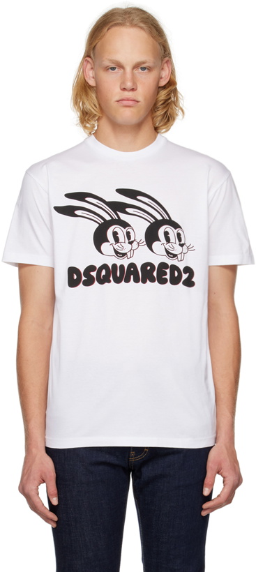 Photo: Dsquared2 White Lunar New Year T-Shirt