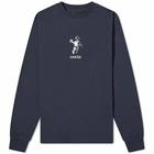 Dancer Men's Long Sleeve OG Logo T-Shirt in Navy