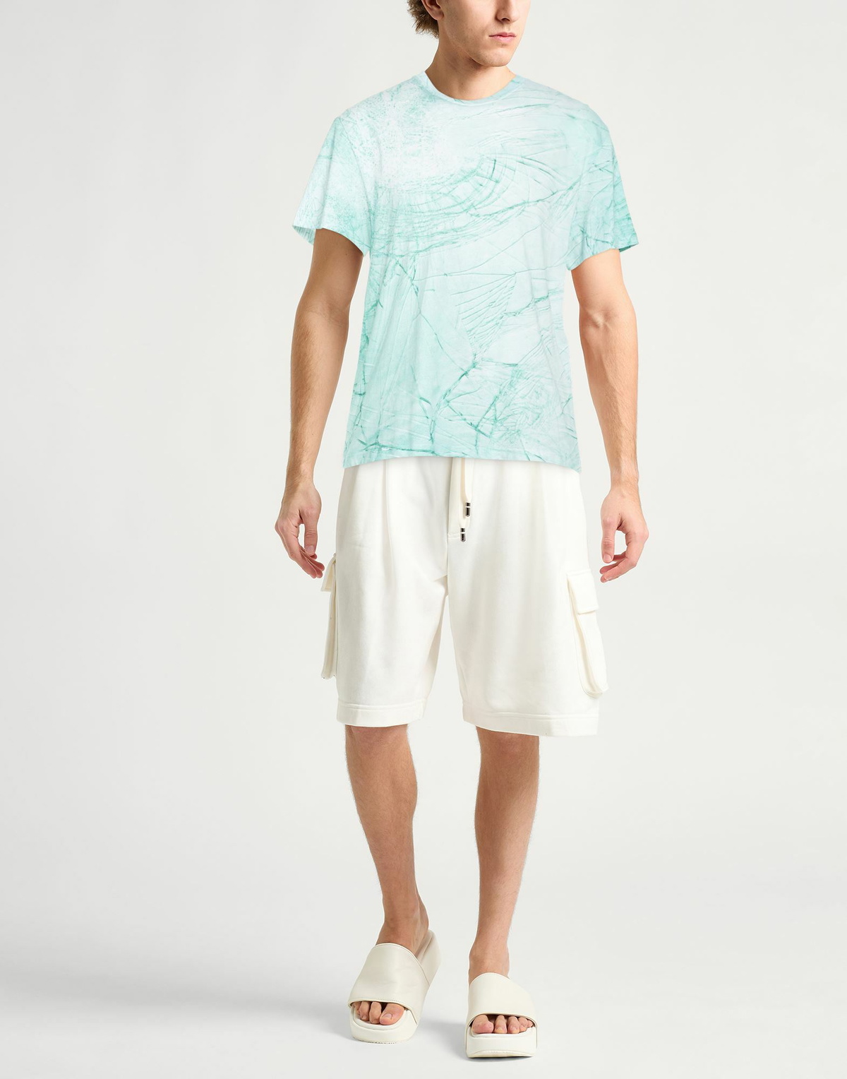 Mcqueen Mens T-shirt Turquoise