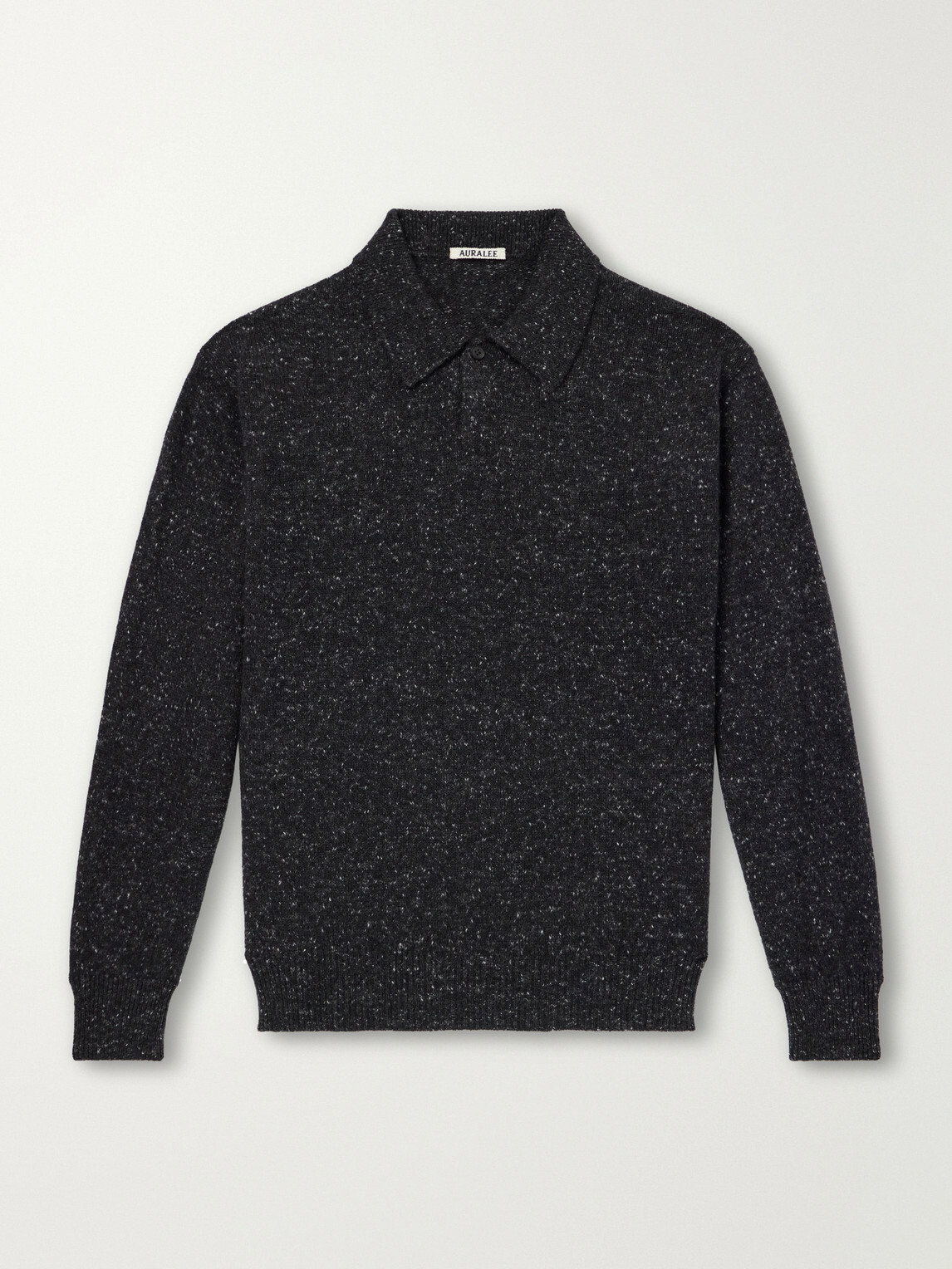 Auralee - Cashmere Polo Sweater - Black