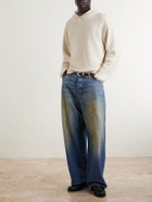 424 - Cotton-Blend Bouclé Hoodie - Neutrals