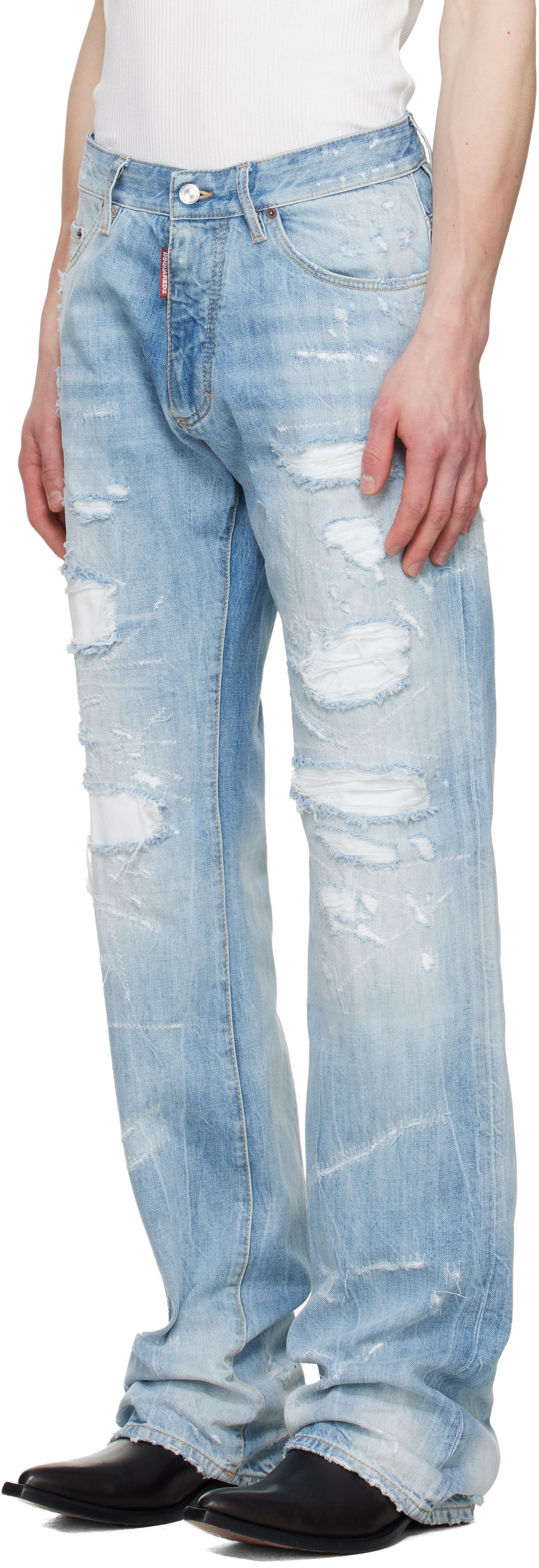 Dsquared2 Blue Be Proud Wash 'The American' Jeans