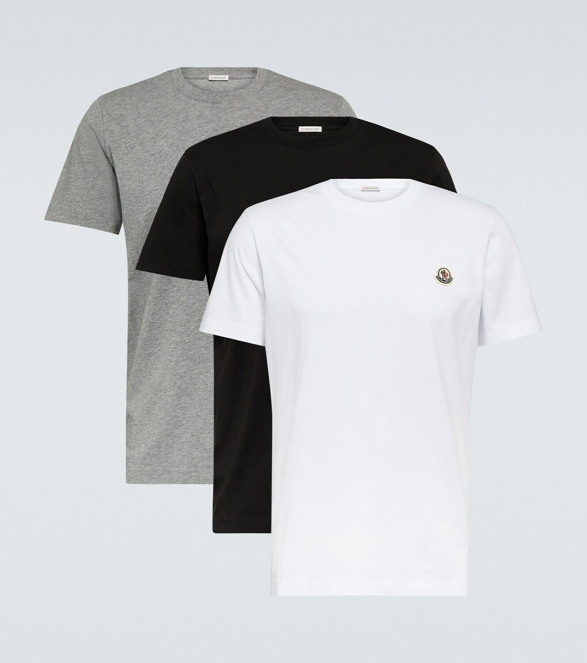 Moncler Set of 3 cotton T-shirts