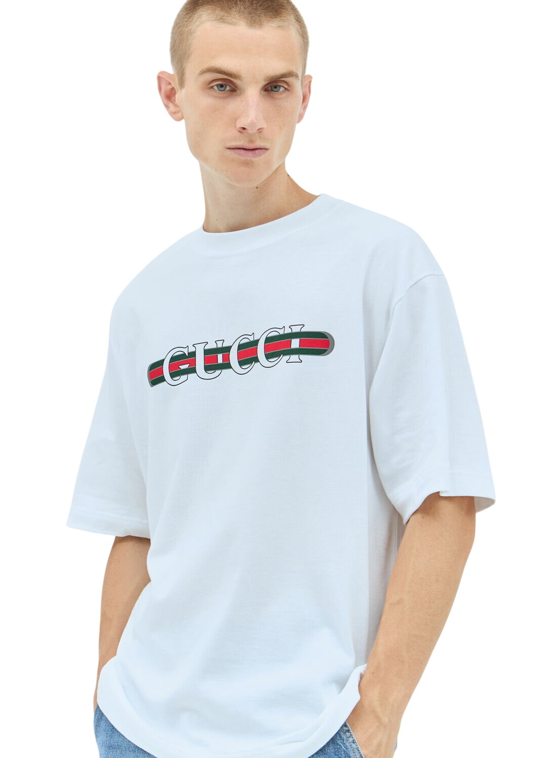 Gucci Black Magnetismo Animale Shark T-Shirt Gucci