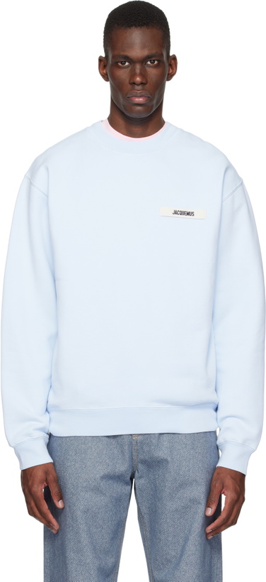Photo: JACQUEMUS Blue 'The Gros Grain' Sweatshirt