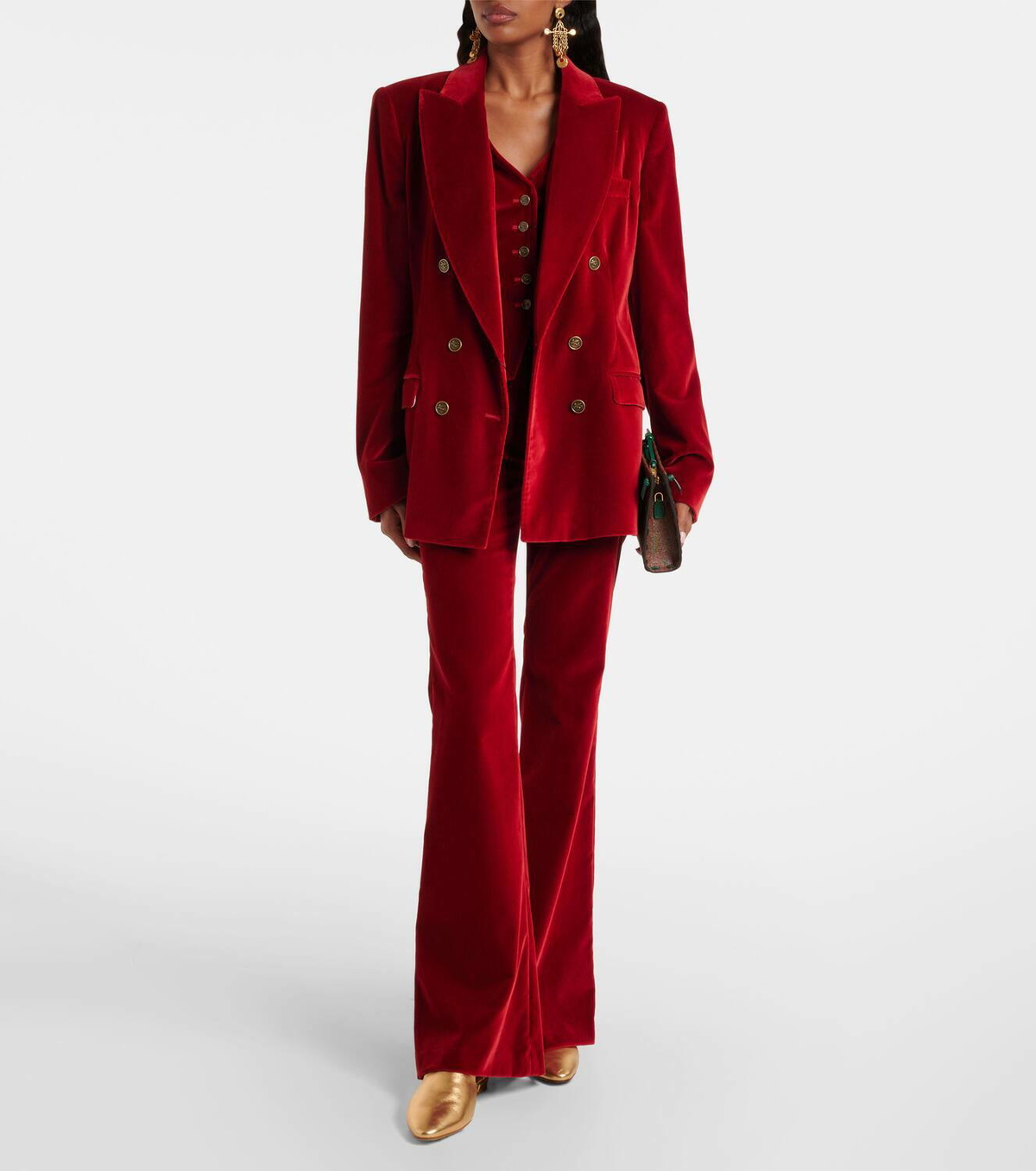 Etro Cotton velvet vest