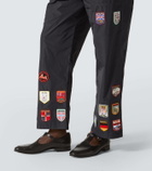 Bode Interrail embroidered wide-leg pants