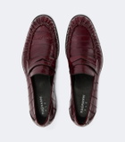 Magnanni Eel leather penny loafers