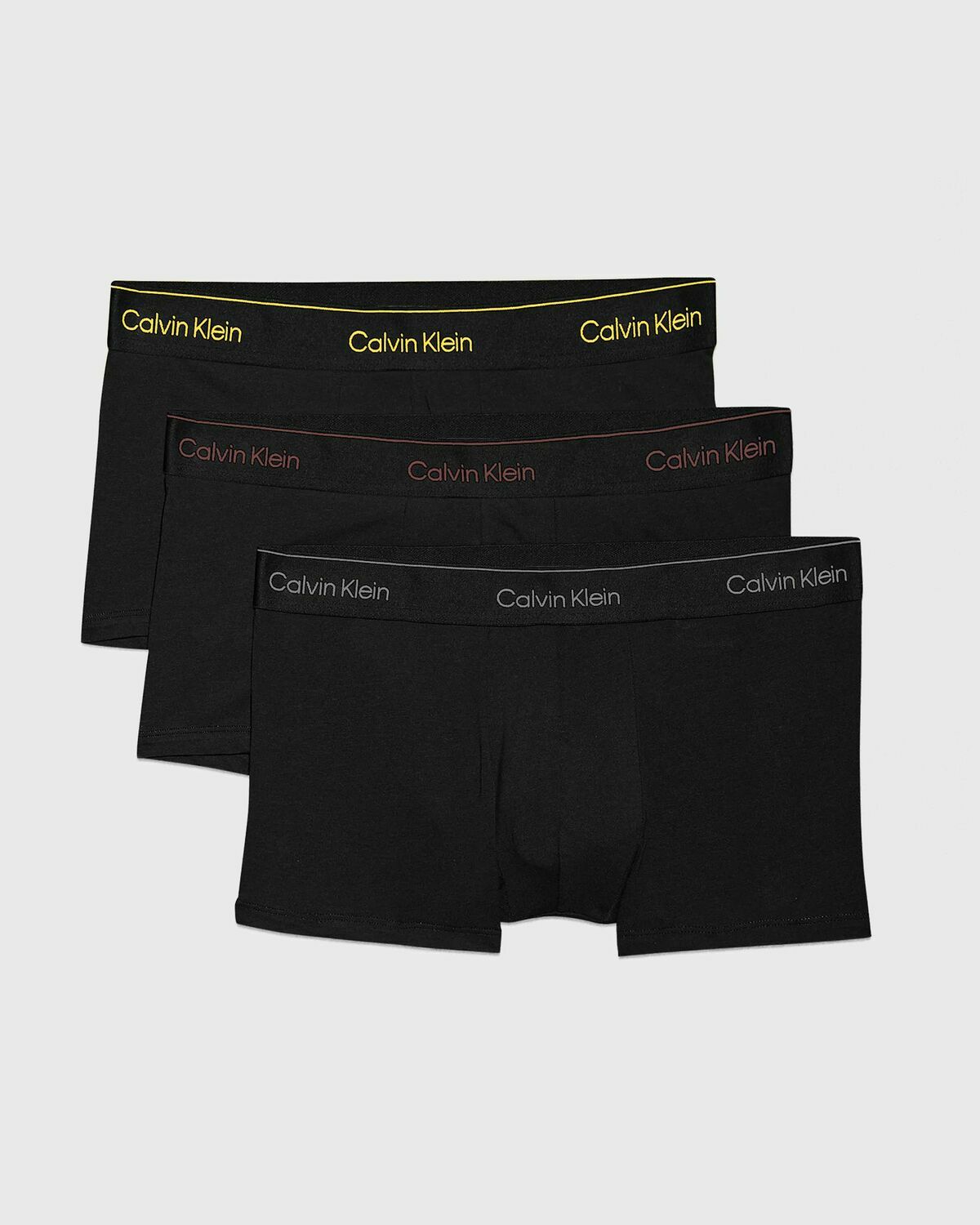 Calvin Klein Underwear TRUNK ICON COTTON STRETCH 3-PACK Black Mens Boxers & Brief