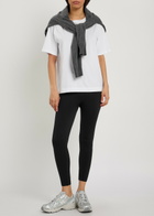 Spanx Ribbed Sculpting Knit Cropped Leggings Black