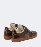 Isabel Marant Beth snake-effect leather sneakers